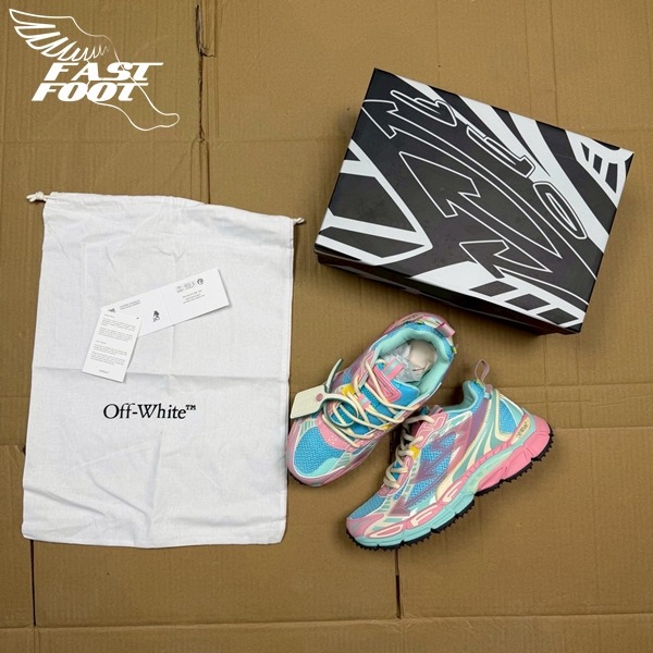 快腳🔎 Off-White BE RIGHT BACK 彩色泡泡 粉藍 慢跑鞋 解構鞋 老爹鞋 超級稀少-細節圖8