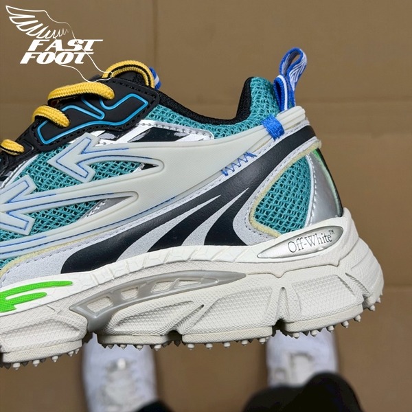 快腳🔎 Off-White BE RIGHT BACK 綠灰 慢跑鞋 解構鞋 老爹鞋 超級稀少-細節圖6
