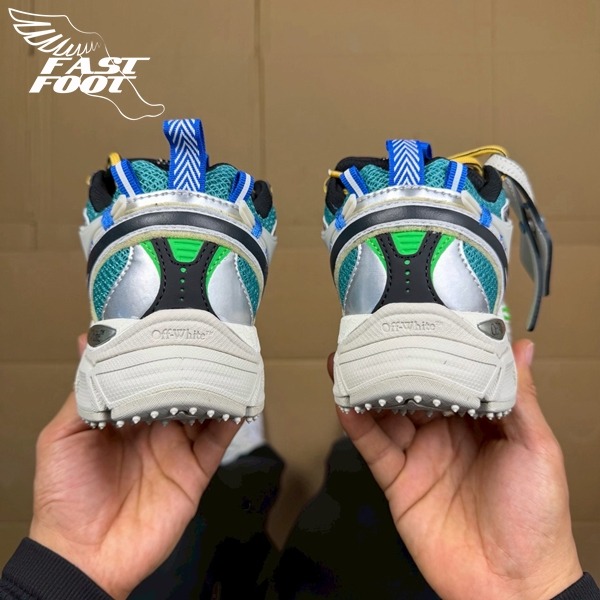 快腳🔎 Off-White BE RIGHT BACK 綠灰 慢跑鞋 解構鞋 老爹鞋 超級稀少-細節圖7
