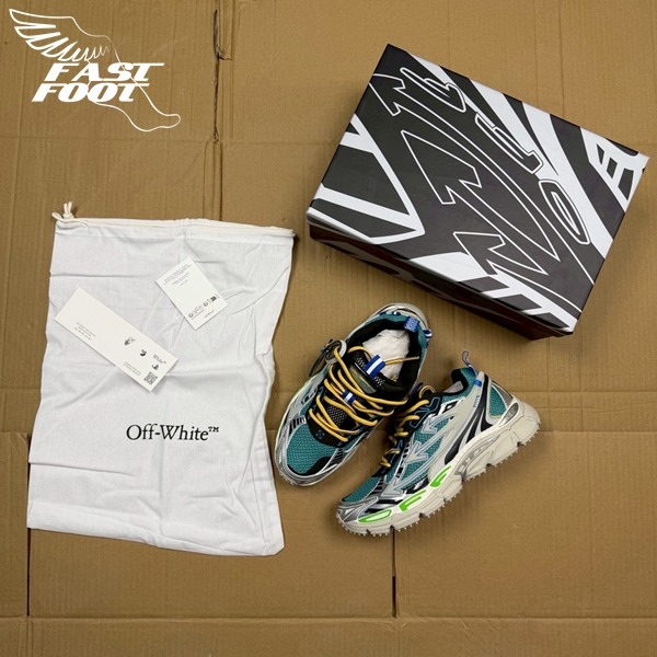 快腳🔎 Off-White BE RIGHT BACK 綠灰 慢跑鞋 解構鞋 老爹鞋 超級稀少-細節圖9