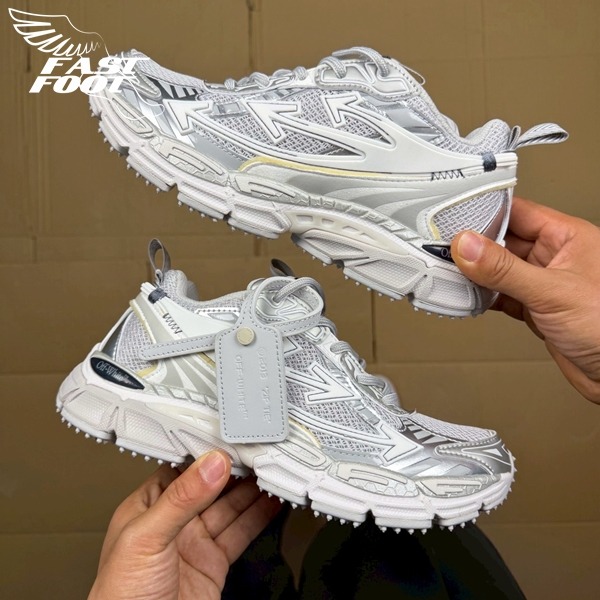 快腳🔎 Off-White BE RIGHT BACK 灰銀 慢跑鞋 解構鞋 老爹鞋 超級稀少-細節圖3