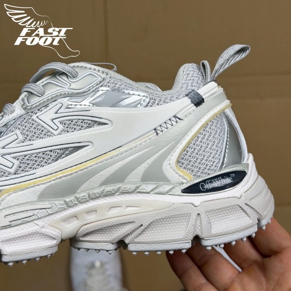 快腳🔎 Off-White BE RIGHT BACK 灰銀 慢跑鞋 解構鞋 老爹鞋 超級稀少-細節圖6