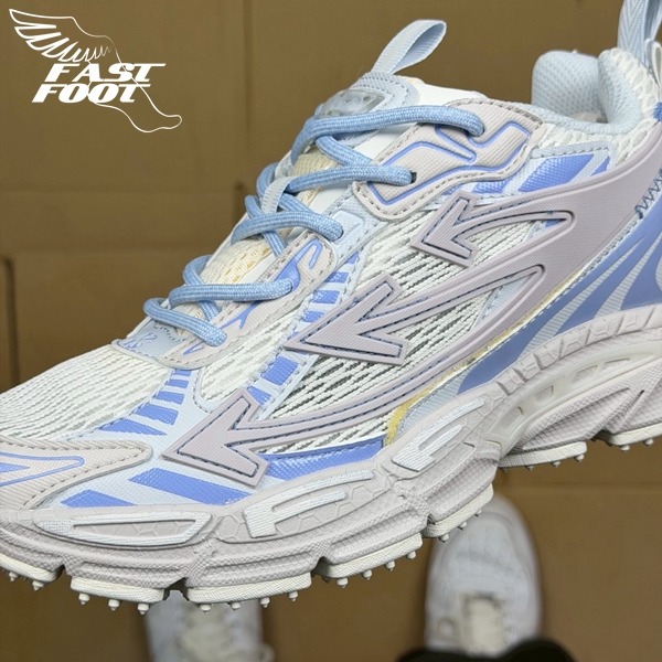 快腳🔎 Off-White BE RIGHT BACK 灰藍 慢跑鞋 解構鞋 老爹鞋 超級稀少-細節圖5
