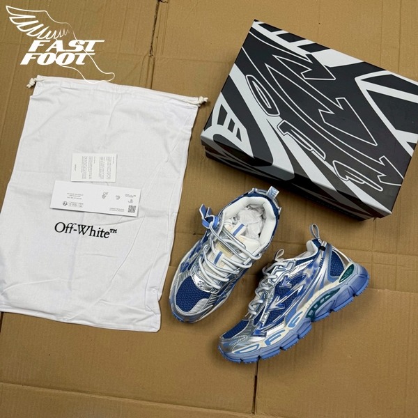 快腳🔎 Off-White BE RIGHT BACK 深藍 慢跑鞋 解構鞋 老爹鞋 超級稀少-細節圖9