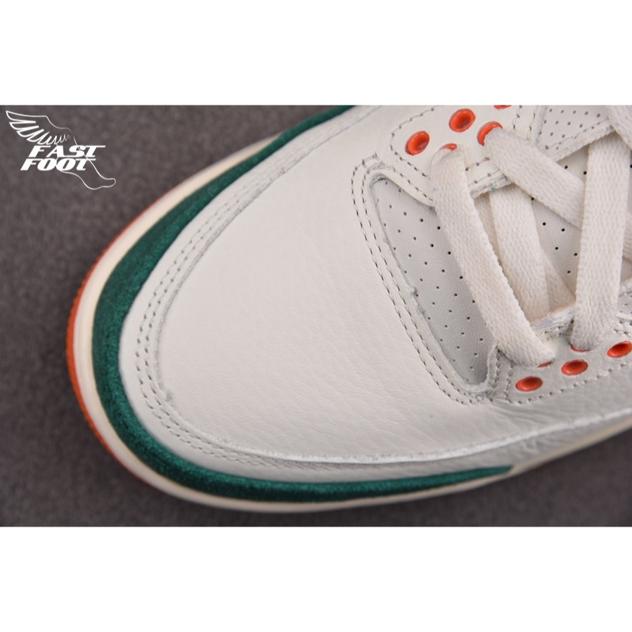 快腳🔎 SoleFly × Nike Air Jordan 3 Retro 白綠橙 籃球鞋 IF4491-100-細節圖4