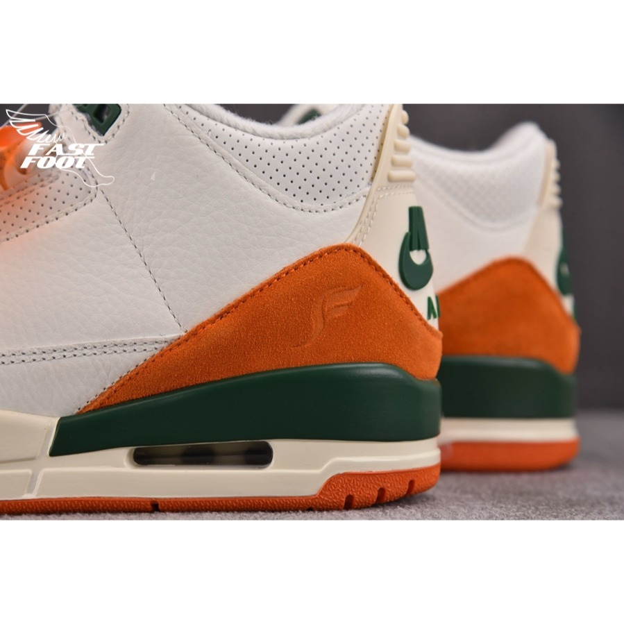 快腳🔎 SoleFly × Nike Air Jordan 3 Retro 白綠橙 籃球鞋 IF4491-100-細節圖7