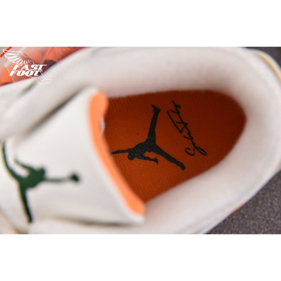 快腳🔎 SoleFly × Nike Air Jordan 3 Retro 白綠橙 籃球鞋 IF4491-100-細節圖8