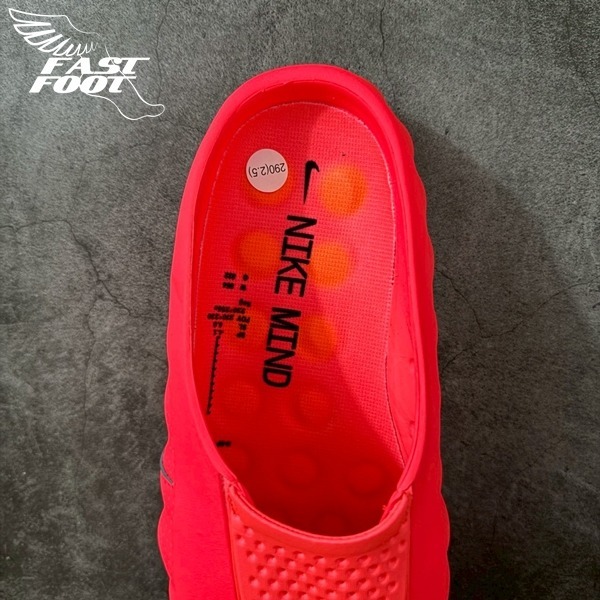 快腳🔎 Nike Mind 001 紅 恢復拖鞋 穆勒 拖鞋 按摩鞋 HQ4307-600-細節圖7