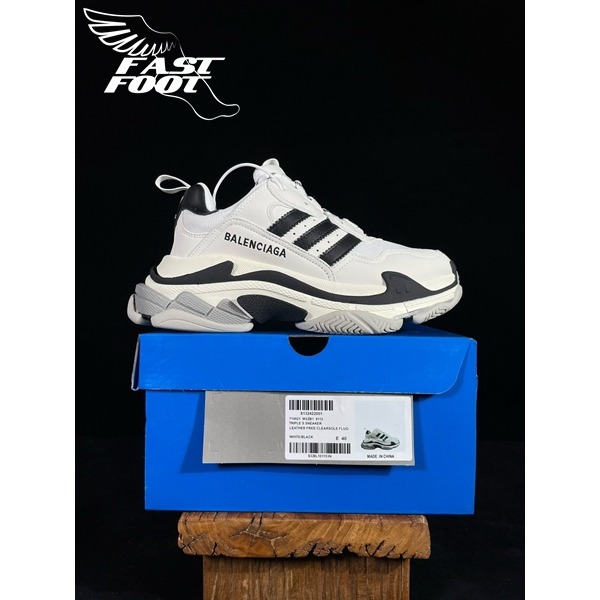 快腳🔎 BALENCIAGA Triple S x Adidas 老爹鞋 解構鞋 聯名款-細節圖2