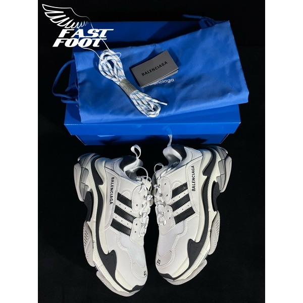 快腳🔎 BALENCIAGA Triple S x Adidas 老爹鞋 解構鞋 聯名款-細節圖3