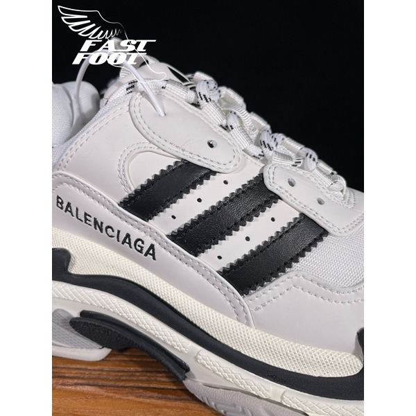 快腳🔎 BALENCIAGA Triple S x Adidas 老爹鞋 解構鞋 聯名款-細節圖5