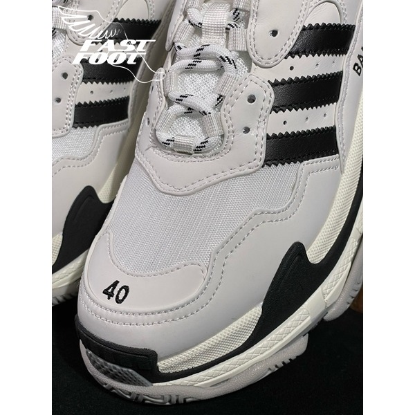 快腳🔎 BALENCIAGA Triple S x Adidas 老爹鞋 解構鞋 聯名款-細節圖7