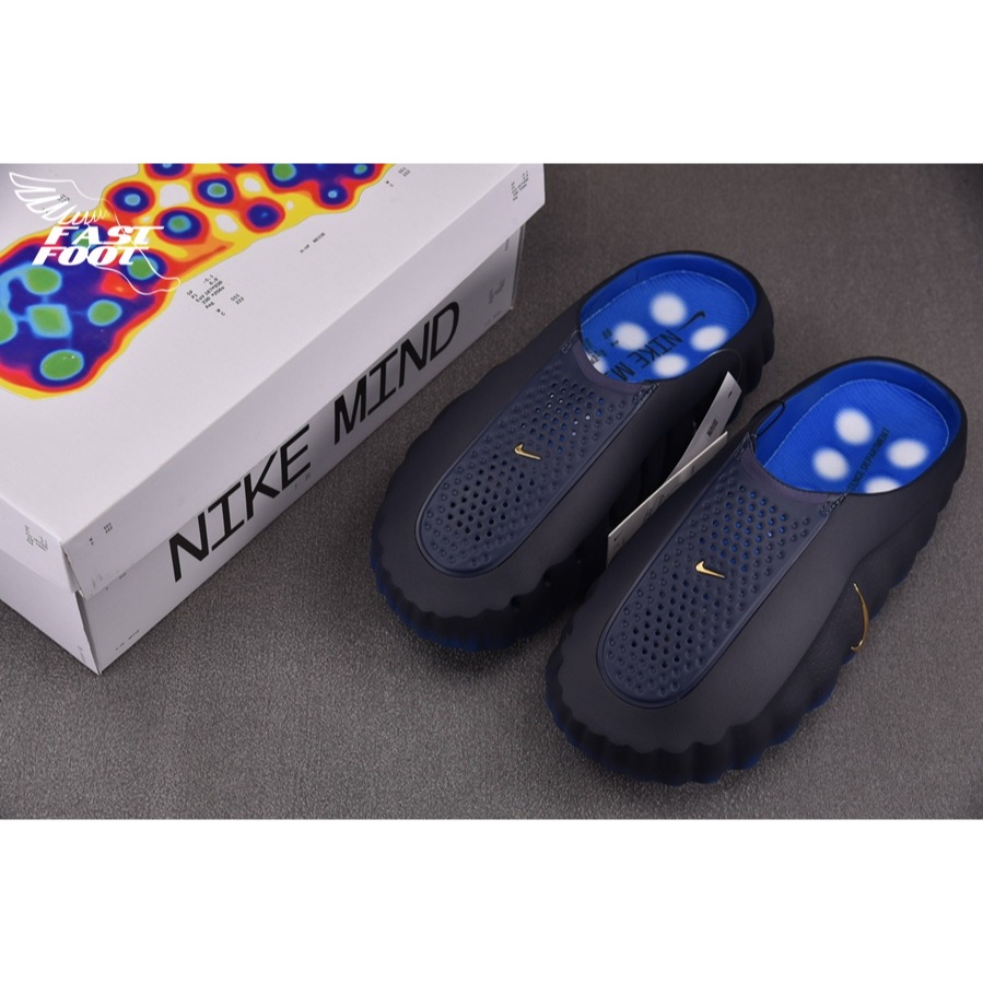 快腳🔎 Nike Mind 001 Slide Blackened Blue 黑藍漸層 拖鞋 HQ4307-400-細節圖3