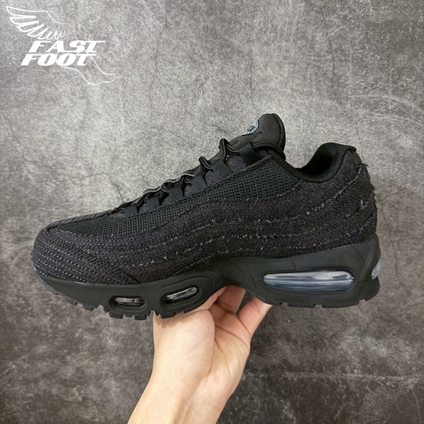 快腳🔎 Air Max 95 x Levi＇s® Black 全黑 經典黑牛仔聯名 HM4743-001-細節圖2