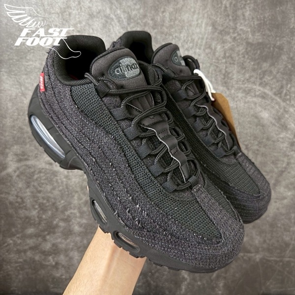 快腳🔎 Air Max 95 x Levi＇s® Black 全黑 經典黑牛仔聯名 HM4743-001-細節圖6