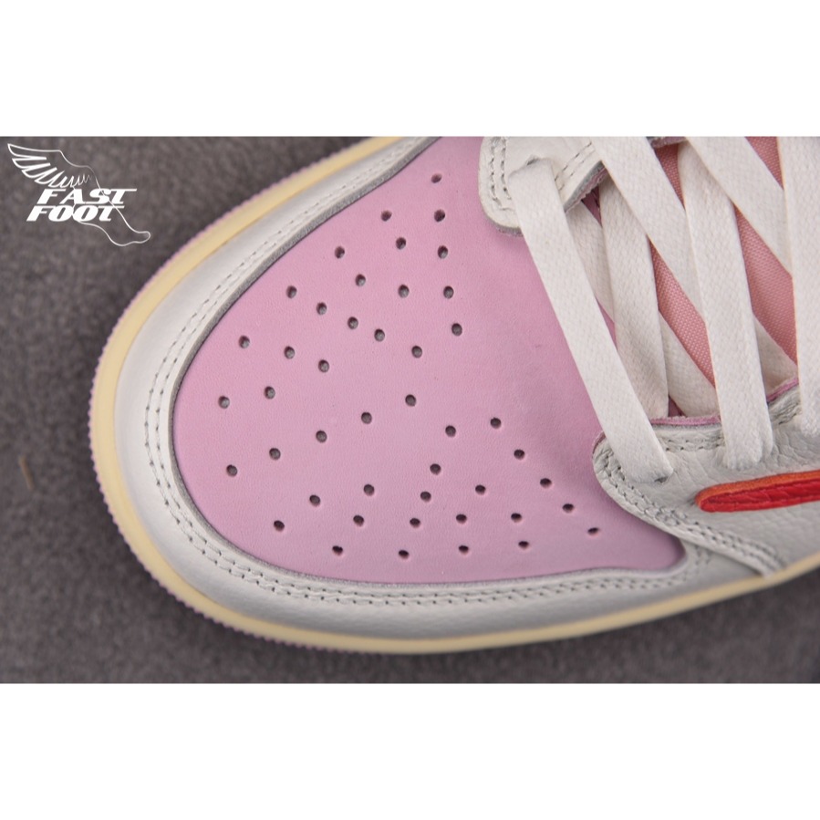 快腳🔎 Travis Scott X  Jordan 1 Low Shy Pink 倒鉤 粉色 IQ7604-101-細節圖4