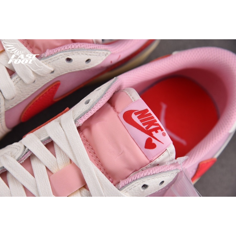 快腳🔎 Travis Scott X  Jordan 1 Low Shy Pink 倒鉤 粉色 IQ7604-101-細節圖5