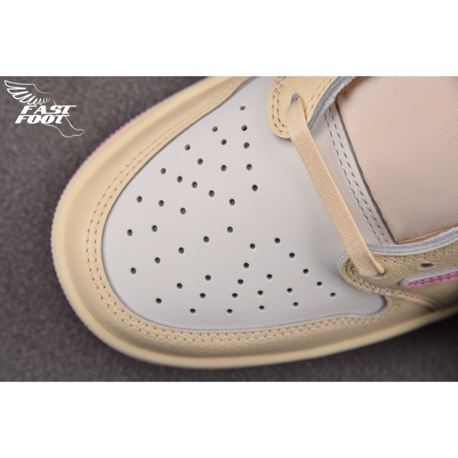 快腳🔎 Jordan 1 Retro Low Travis Scott Shy Pink IQ7604-100 倒鉤-細節圖4