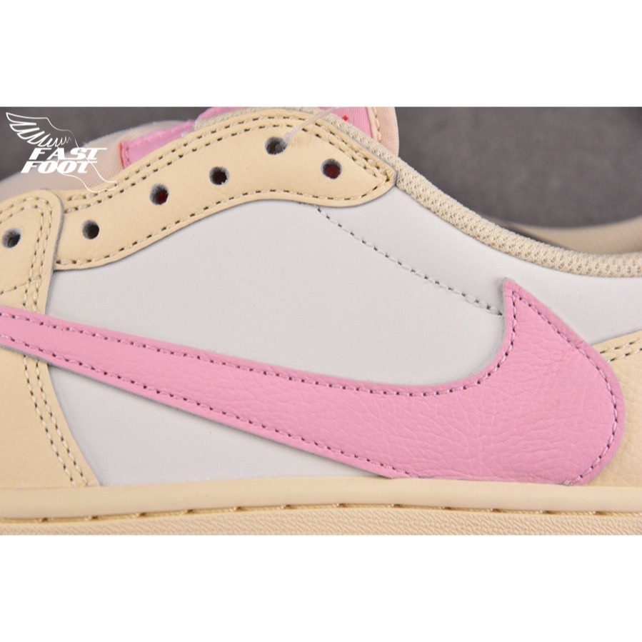 快腳🔎 Jordan 1 Retro Low Travis Scott Shy Pink IQ7604-100 倒鉤-細節圖6