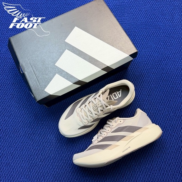快腳🔎 adidas Adizero Evo SL 米灰色 KJ2001 慢跑鞋-細節圖2