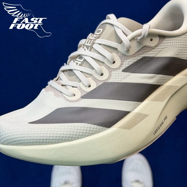 快腳🔎 adidas Adizero Evo SL 米灰色 KJ2001 慢跑鞋-細節圖3