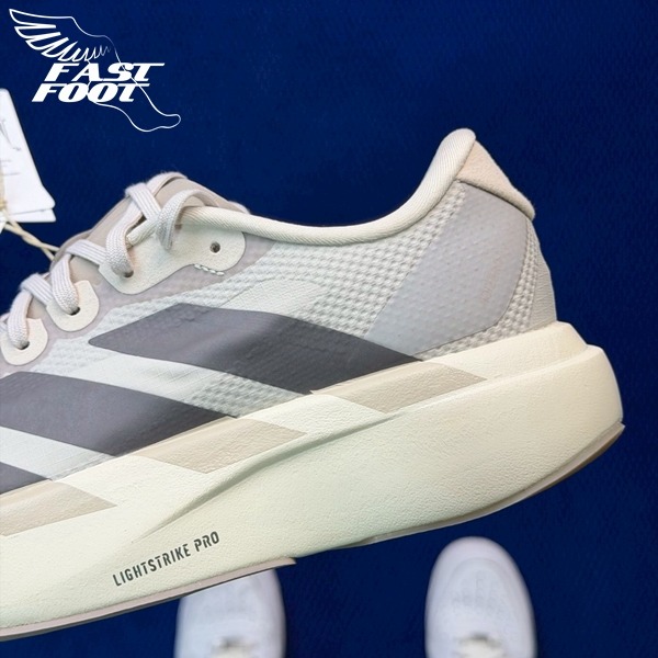 快腳🔎 adidas Adizero Evo SL 米灰色 KJ2001 慢跑鞋-細節圖4