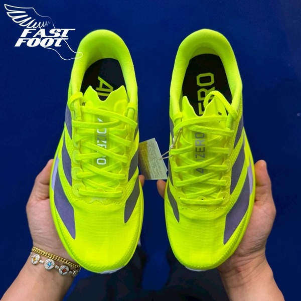 快腳🔎 adidas Adizero Evo SL Solar Yellow  JR2024 螢光黃 慢跑鞋-細節圖5