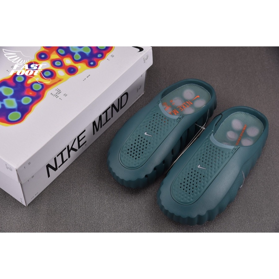 快腳🔎 Nike Mind 001 深綠色 恢復鞋 賽前穆勒鞋 機能鞋 拖鞋  HQ4307-300-細節圖3