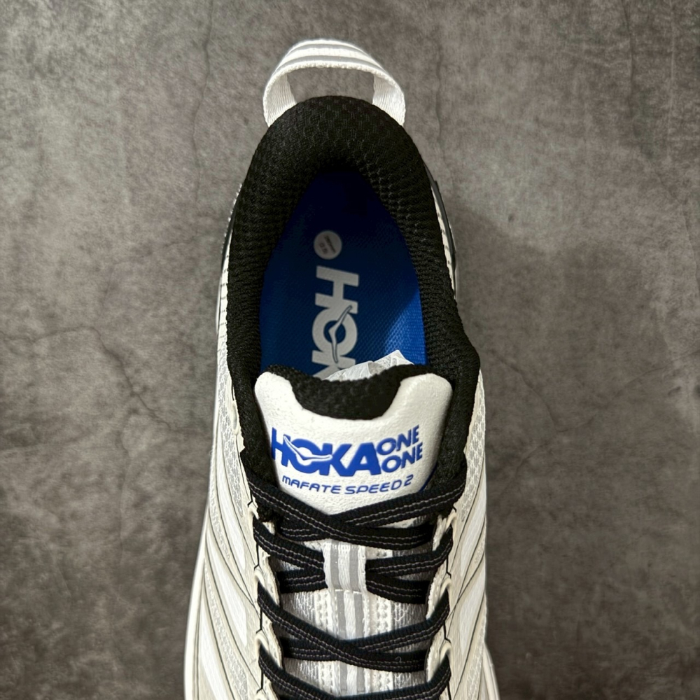 快腳🔎 Hoka One One Mafate Speed 2 白黑藍 旗艦越野鞋 1126851-細節圖8