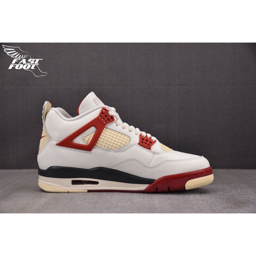 快腳🔎 Nigel Sylvester x Air Jordan 4 白紅 復古 BIKE  IQ8055-100-細節圖2
