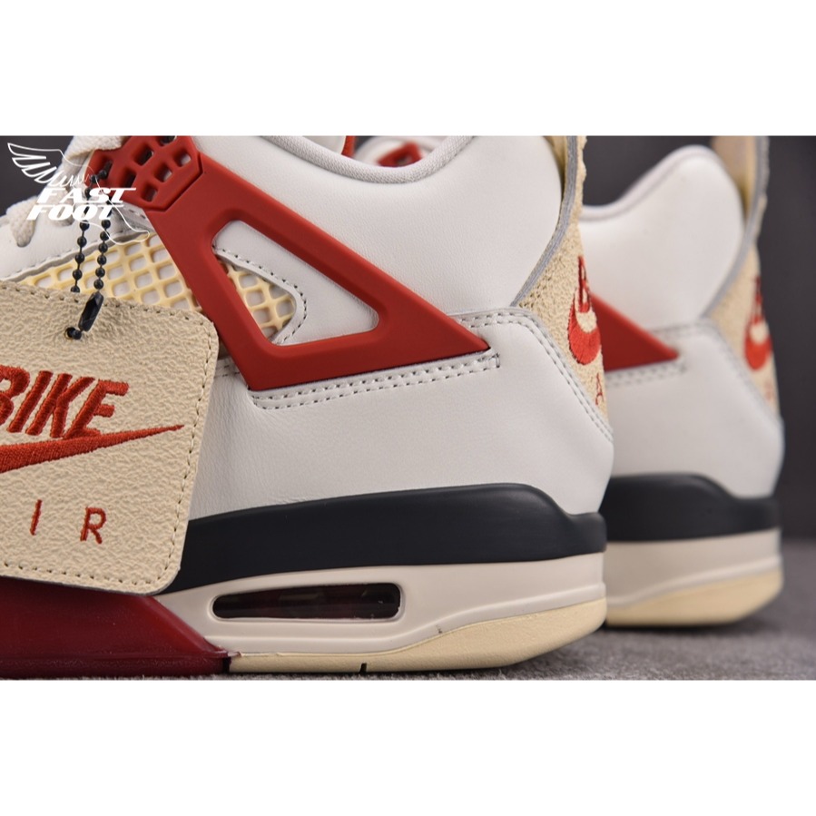 快腳🔎 Nigel Sylvester x Air Jordan 4 白紅 復古 BIKE  IQ8055-100-細節圖6
