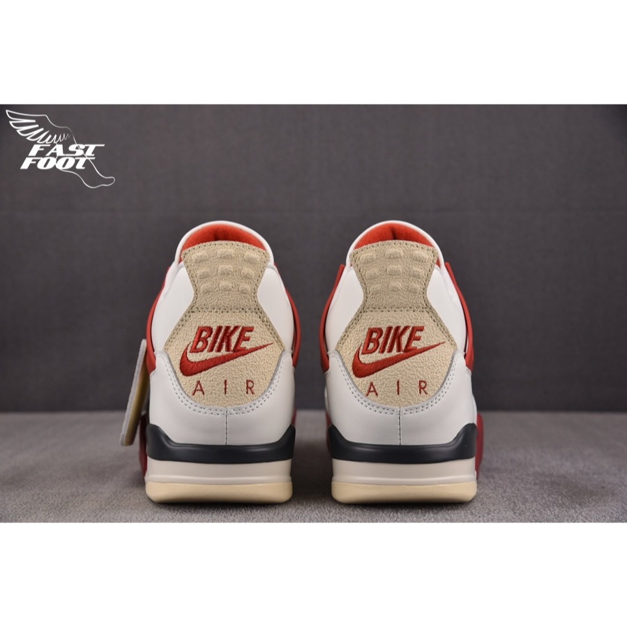 快腳🔎 Nigel Sylvester x Air Jordan 4 白紅 復古 BIKE  IQ8055-100-細節圖8