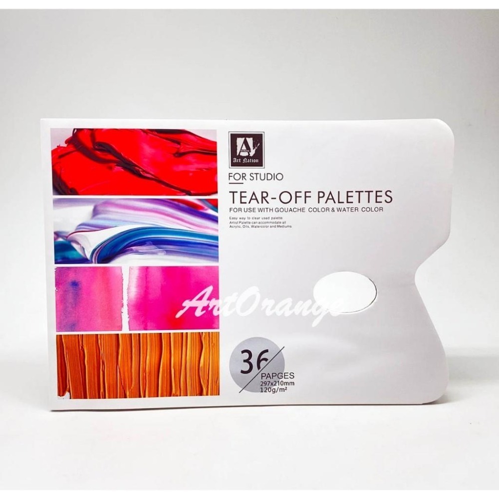 可撕調色紙 (A4) 調色盤 拋棄式 可攜式調色紙-細節圖2