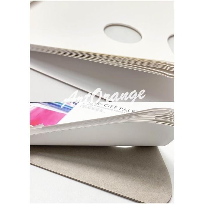 可撕調色紙 (A4) 調色盤 拋棄式 可攜式調色紙-細節圖3