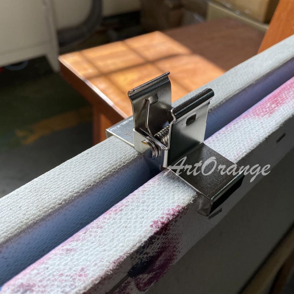 油畫夾 金屬固定夾 2入組｜畫布固定夾 畫架配件 繪畫工具 畫架夾 繪畫用品-細節圖2