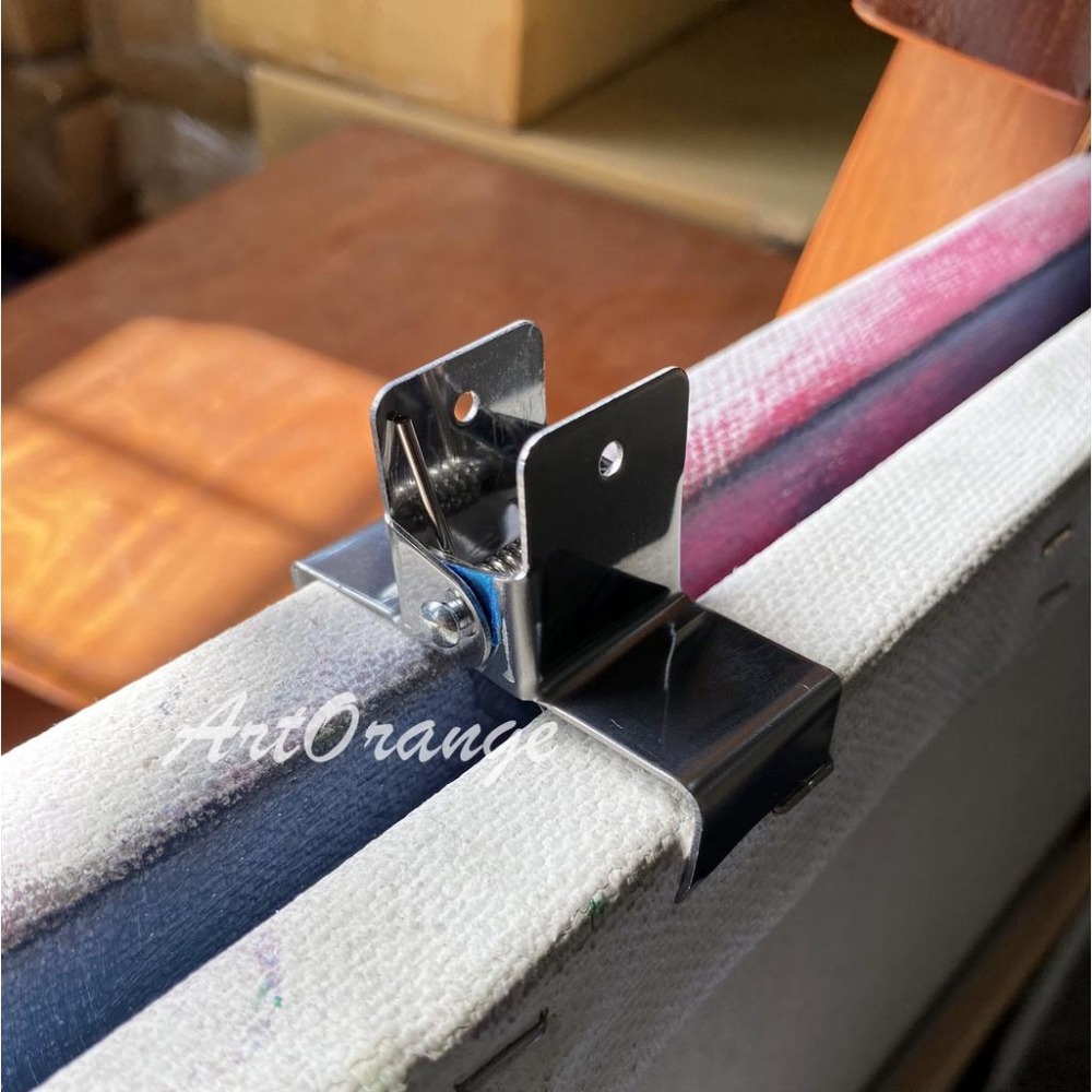 油畫夾 不鏽鋼布夾 2入組｜畫布固定夾 畫架配件 繪畫工具 畫架夾 繪畫用品-細節圖2