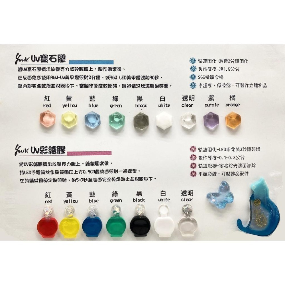 YouV. UV寶石膠 (六色組)-細節圖3