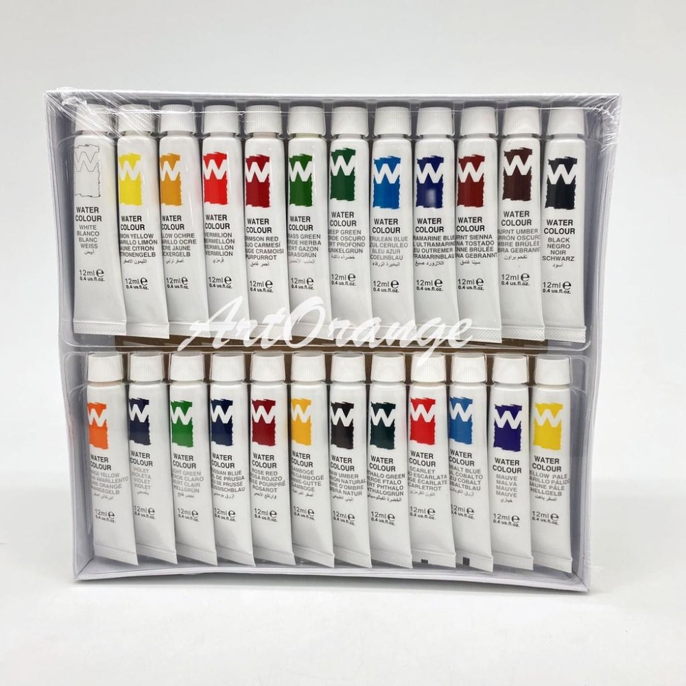 ART RANGERS 美邦水彩顏料 24色x12ml 水彩 彩繪顏料-細節圖2