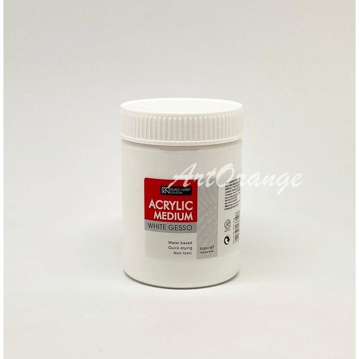 美邦壓克力打底劑GESSO 白色打底劑 黑色打底劑 樹脂畫材底料-細節圖2