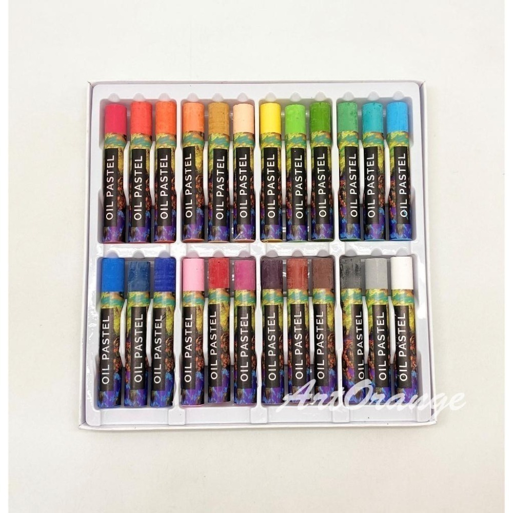 藍珀 LANPO OIL PASTEL 油畫棒 24色-細節圖2