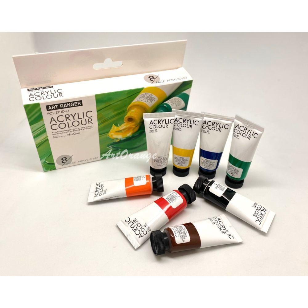 ART RANGERS 美邦壓克力顏料 8色x22ml (一般色系)-細節圖2