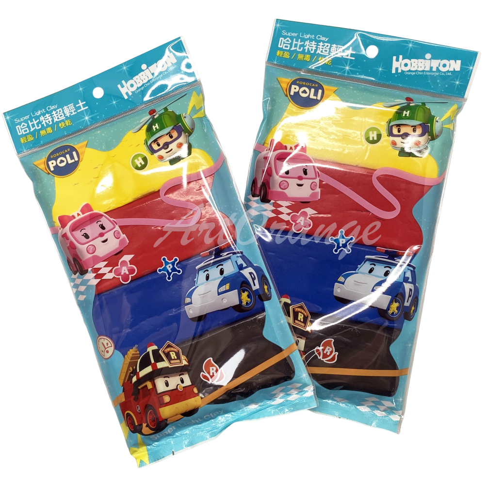 🔥兒童節小禮物｜幼兒入門4色超輕土 POLI救援小英雄波力聯名 兒童DIY彩色黏土-細節圖2