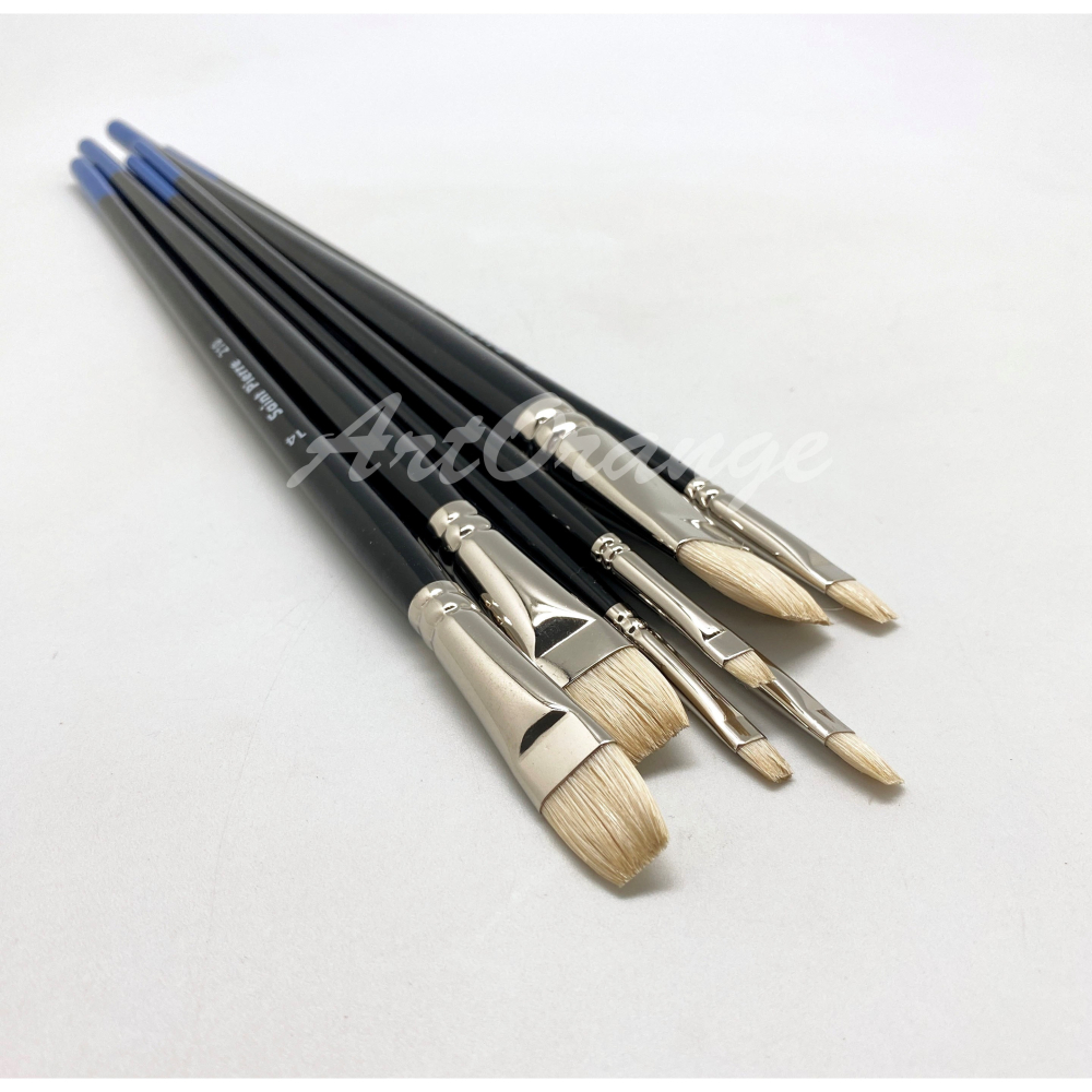 🎈整組優惠🎈S.P聖皮耶豬鬃油畫筆 (短-平頭) 豬鬃畫筆 油畫筆 壓克力畫筆-細節圖2