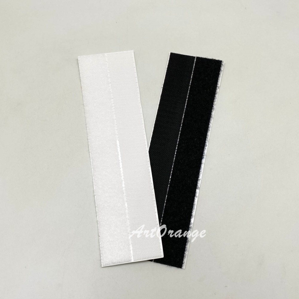 魔鬼氈 25x200mm 魔術黏扣帶 粘扣帶  魔術氈 造型魔術帶 黑色魔鬼氈 白色魔鬼氈-細節圖2