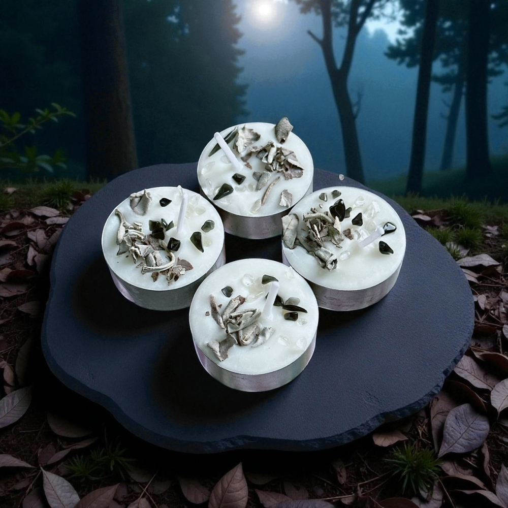 淨化蠟燭 白色香氛蠟燭 能量清理｜淨化之光 淨化磁場 保護能量 靜心冥想儀式用 禮物推薦｜心之蘊手作蠟燭-細節圖4