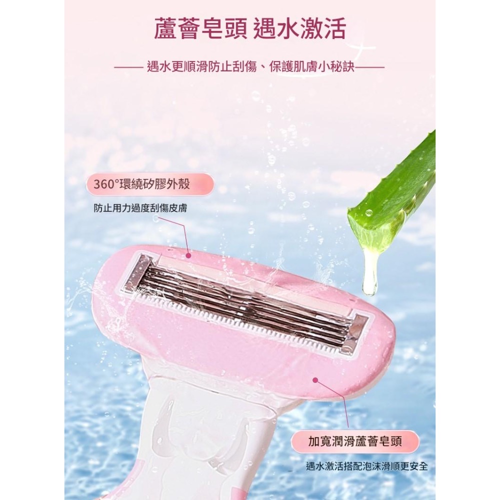 除毛刀 含收納盒 茗希芝 腋毛 刮毛 安全刮毛-細節圖5