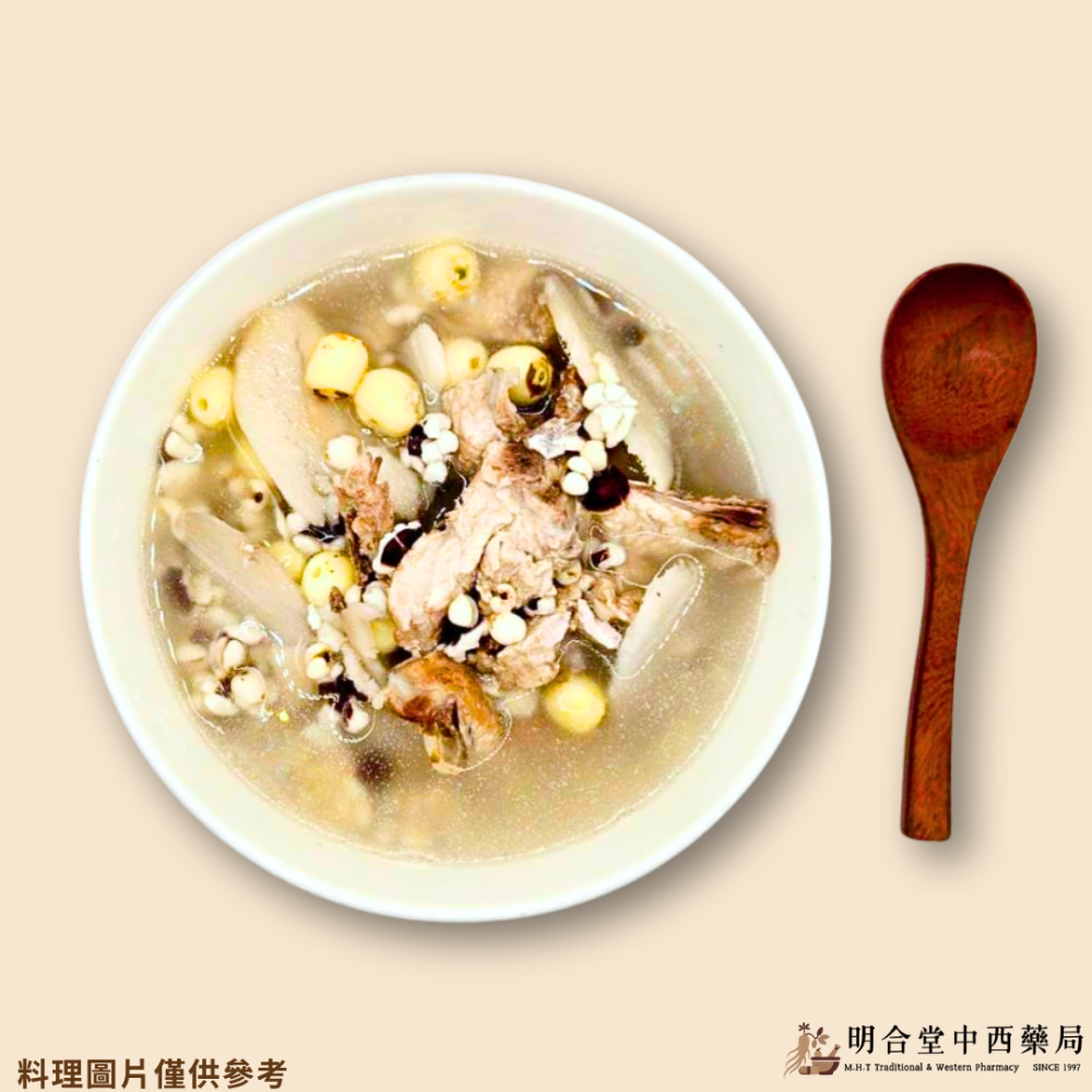 🍲【明合堂-四神湯】藥師研製|臺灣製|燉補藥膳包|燉排骨|經典四神湯風味·家庭日常必備藥膳包-細節圖2