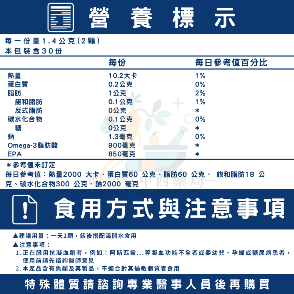 🌟【中化健康360-固循特級高濃度魚油 膠囊】藥師精選|60顆|台灣製|GMP製造|rTG魚油|調節生理機能·代謝-細節圖5