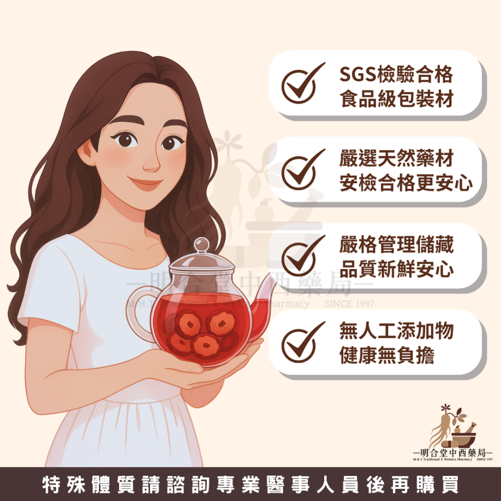 🌿【精選漢方食材-生機紅棗(片)】藥師精選|200g|富含多樣維生素‧養顏美容‧維持消化道機能-細節圖4