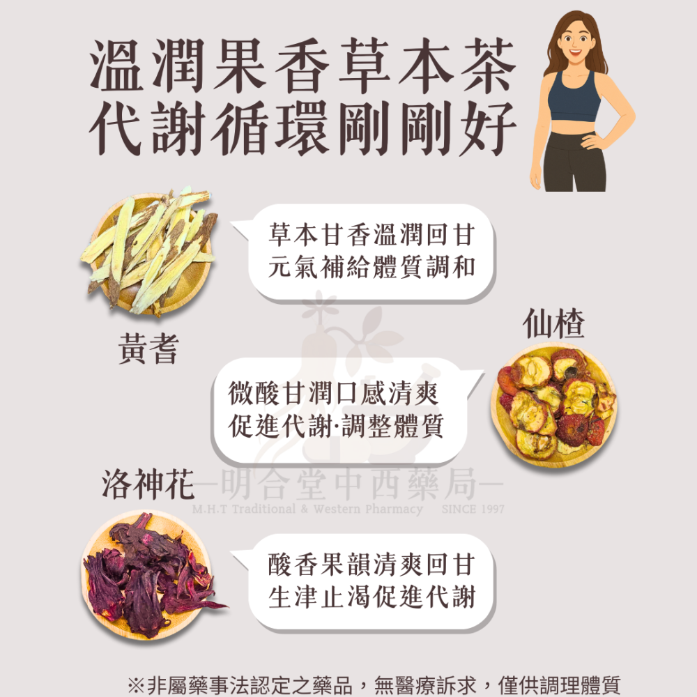 🌿【漢方茶包禮盒-輕韻纖露茶】輕盈代謝|15入|藥師研發|臺灣製|洛神 薏仁 仙楂等|促進代謝・維持消化道機能-細節圖3